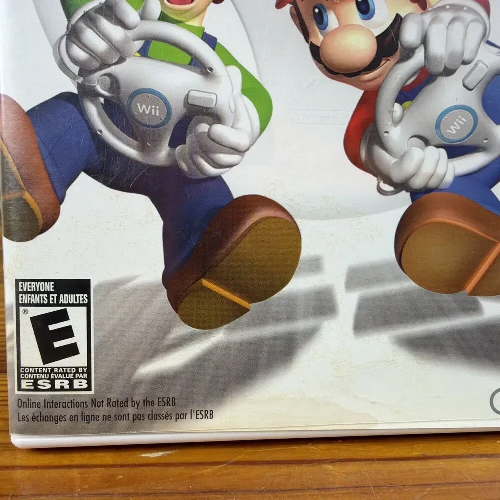Nintendo Wii Game Mario Kart Wii Complete With Manual Tested-Resurfaced